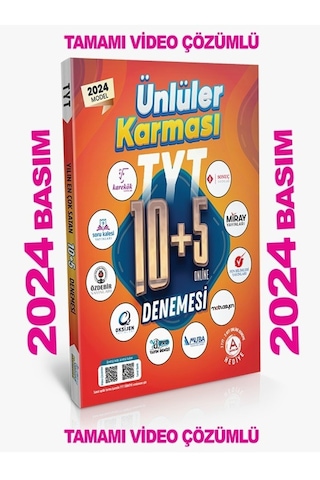 Ünlüler Karması 2024 Tyt 10+5 Deneme
