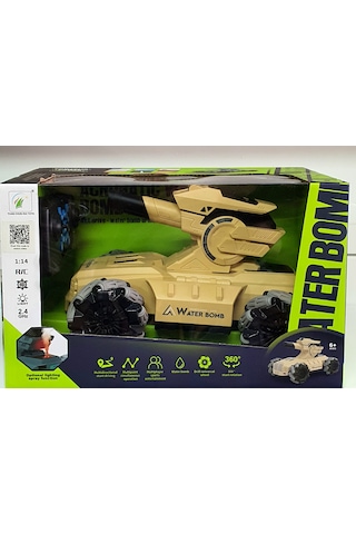 Oyuncak Uzaktan Kumandalı Şarjlı Sesli Su Boncuğu Atan Tank