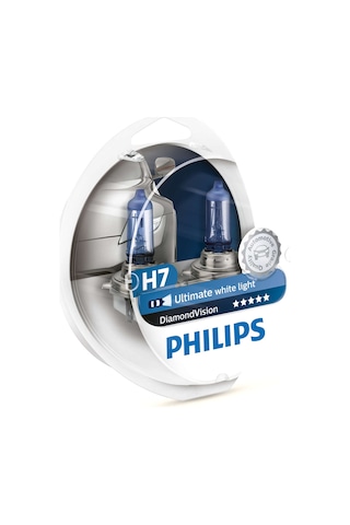 Philips H7 Diamond Vision 12V 55W 5000K- Far Ampul Seti