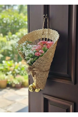Rattan El Örgüsü Kapı Süsü