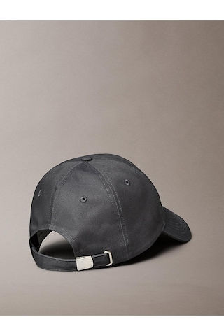 Calvin Klein Men Gray Embroidered Monogram Logo Baseball Cap-15072 Charcoal Gray