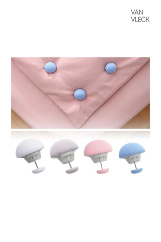 Yorgan Tutucu Ve Sabitleyici İğne Nevresim Kaydırmaz Toka, Battaniye Sabitleme Aparatı, 4 Lü Set Çok Renkli