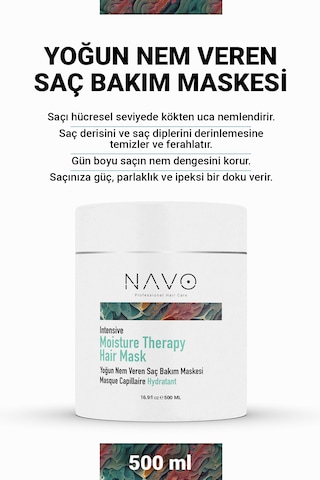 Yoğun Nem Veren Saç Maskesi Moisture Therapy Hair Mask 500 Ml