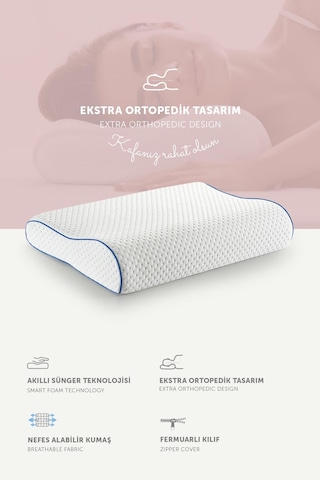 Pafu Visco Boyun Destekli Ortopedik Yastık