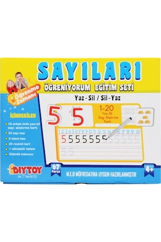 +4 Yaş Sayıları Öğreniyorum Eğitim Seti (diytoy)