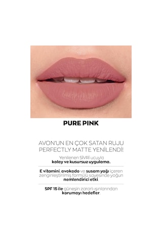 Avon Ultra Mat Ruj Marvellous Mocha + Nude Suede + Pure Pink