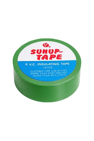 Sn-27923 Yeşil 0.13x18mm İzole Pvc Elektrik Yalıtım Bant 5 Li Paket 11