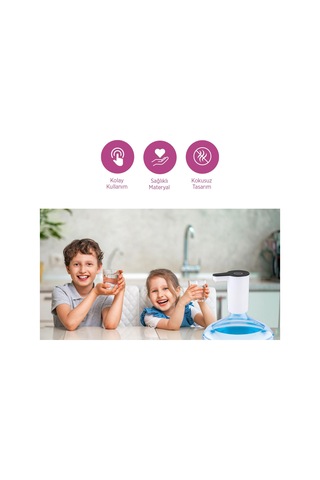 House Pratik Hp97 Şarjlı Damacana Su Pompası Beyaz Beyaz