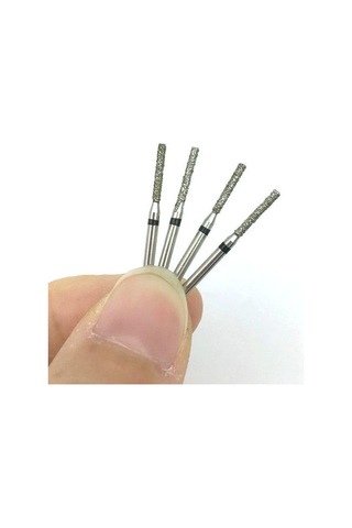 10 Adet Diş Elmas Burs Matkap Parlatma Yumuşatma Beyazlatma Süper Kaba Fg 1.6mm Yüksek Hızlı El Aleti Sf-11s