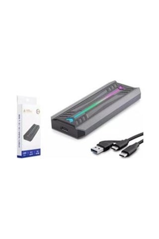 Hadron Hdx1775 Ssd Kutu Type-c3.1 + Usb3.0 Nvme M2 Chıp Rtl9210 Siyah Kdo