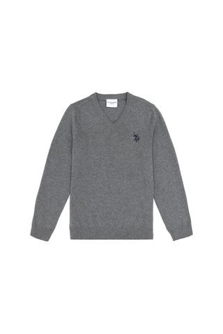 U.s. Polo Assn. Erkek Çocuk Gri Melanj Kazak /triko 50294200-vr086 Gri Melanj