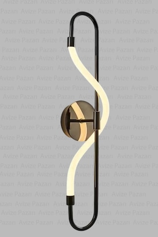 Yumuşak Boru Ledli Aplik Siyah Çok Renkli