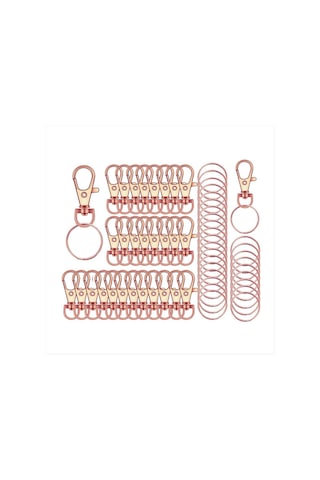 Gatherco 120 Adet Anahtarlık Kancası Klipsi Dıy Anahtarlık Bölmeli Halkalar Anahtarlık Anahtarlıklar Anahtarlık Anahtarlık Kolye Yüzük Paslanmaz Çelik Yüzük