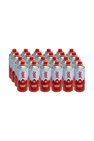Rox Kamp Ocak Gazı Valfli Kartuş 227gr - 24 Adet Beyaz