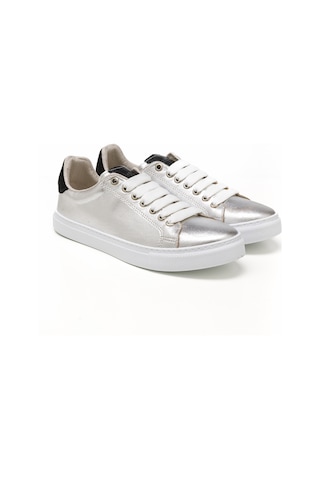 Gümüş Siyah Sim Sneaker Günlük Kadın Mar-25y-209-02 John May Gümüş-siyah Sim Gümüş Siyah Sim Gümüş - Siyah