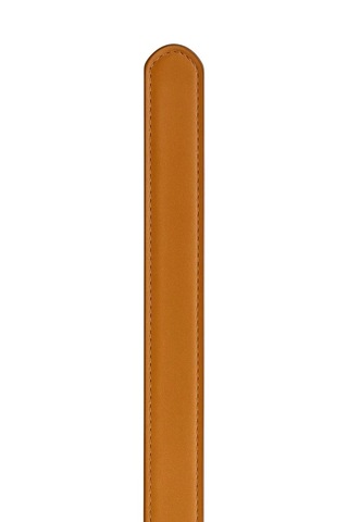 Kadın Kemer Kahverengi Deri Kot Ve Kumaş