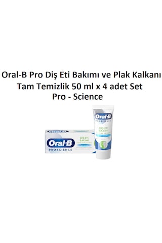 Oral-B Diş Eti Bakımı ve Plak Kalkanı Diş Macunu 4 x 50 ML