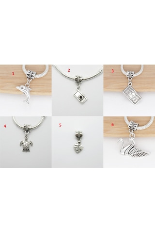 Yeni,Gümüş Charm, Çeşitleri Seçenekli Ürün, Charm Bileklik Uyumlu