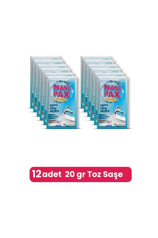 Banyo - Kireç Sökücü Toz Temizlik Saşesi 12 Adet X 20gr 12'li Set