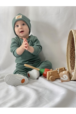 MiaBaby Bereli Üçlü Takım 001 Açık Yeşil