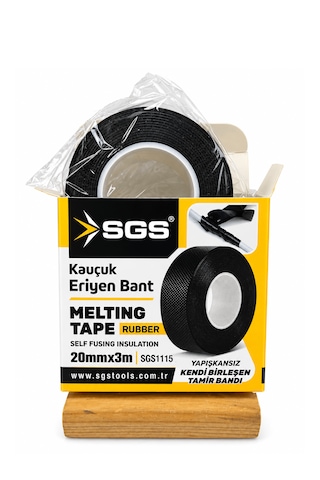 Siyah Kendinden Kaynayan Eriyen Kauçuk Soğuk Sarma Bant 20 Mm X 3 M Hava Su Elektrik İzolasyonu