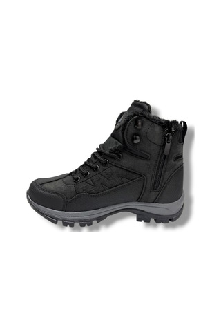 Cakgo 980-26 Deri İçi Kürklü Astar Anatomik Outdoor Erkek Çcouk Bot 36-39 Siyah