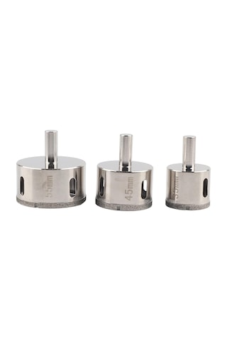 Delik Matkap Ucu, Porselen Mermer Cam Granit Karo 35mm 45mm 55mm Için Elmas Delik Testere Matkap Çekirdek Bit, Delik T
