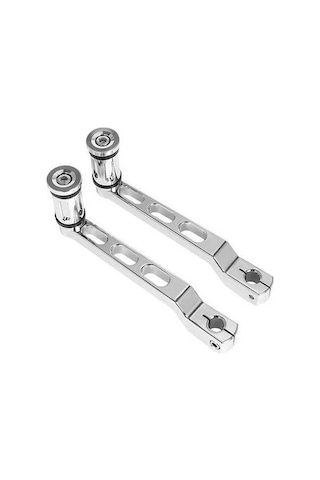 Fortunelane Harley Tri Glide/trikes Siyah İçin 2 Alüminyum Topuk Toe Dişli Vites Kolu Kaydırma Peg Siyah