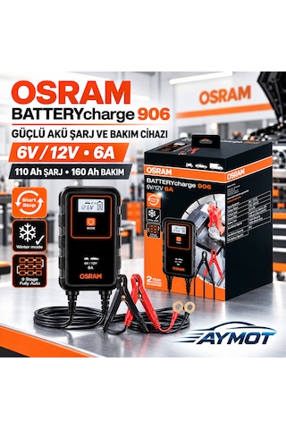 Osram Batterycharge 906 Akıllı Akü Şarj Ve Bakım Cihazı 6v 12v 6a