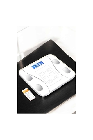 Akıllı Bluetooth Dijital Baskül Vücut Analizi Yağ Ölçer, Kg/st Ölçüm, 2 Aaa Pil, Aşırı Yük Uyarısı, Otomatik Kapanma - Mh-hs0921-1943