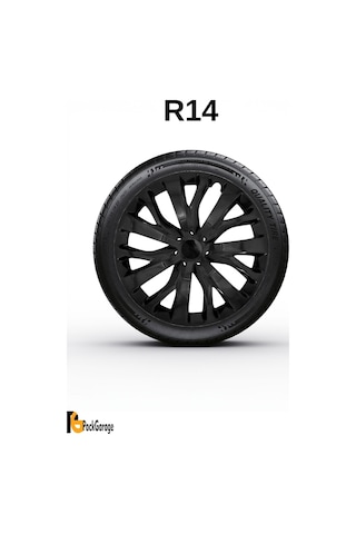 Volkswagen Up Club 14'' İnç Jant Kapağı 4 Adet Siyah S114