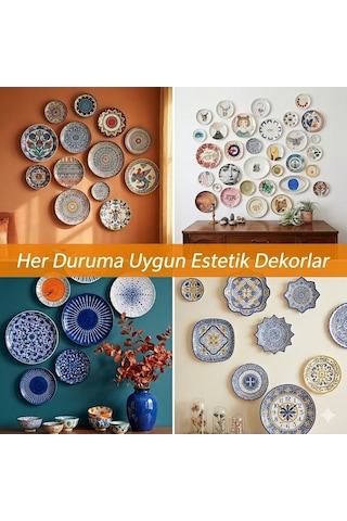 Dekor Tabak Askısı Duvar Tabak Askı Aparatı 10-15 CM