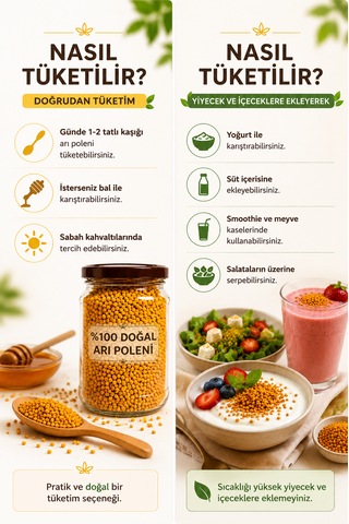 Arı Poleni 100g-katkısız, Saf Ve Katkısız