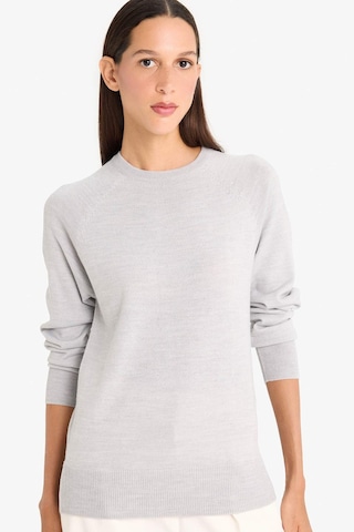 Defacto Relax Fit Bisiklet Yaka Basic Düz Triko Kazak I6913az25wngr456 Gri