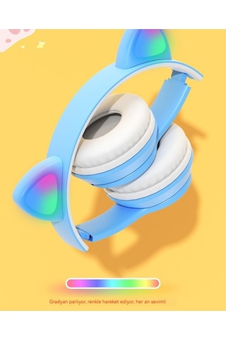 Novahub P47m Mavi Çocuk Kulaklık - Bluetooth Baş-kulak, Pratik Kullanım
