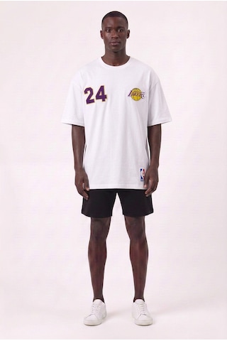 Blow Up Lakers 24 Beyaz Oversize Erkek T-shirt 11243 SİYAH