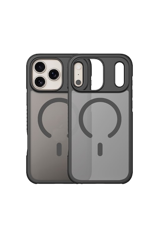 Buff Apple iPhone Uyumlu 18 Pro Max/17 Pro Max Magsafe Air Bumper Kılıf Black Siyah