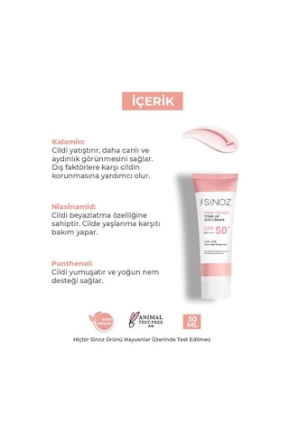 Pink Touch Ton Eşitleyici Yüz Güneş Kremi Spf50 50 Ml