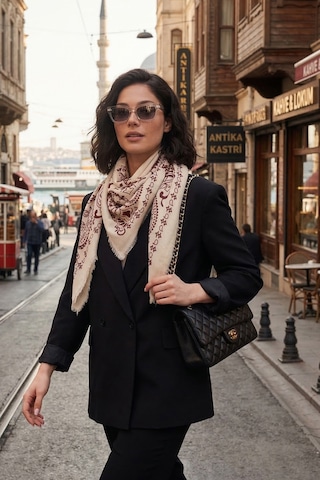 Lela Bayan Şal 6941400 Bordo