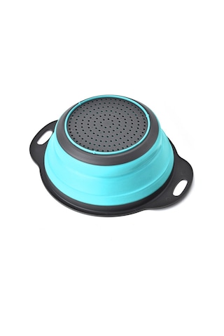 Cbtx Yaratıcı Katlanır Sebze Meyve Depolama Sepeti Organizatör Drenaj Sepeti, S, Boyut: 24.5 20 9cm Mavi