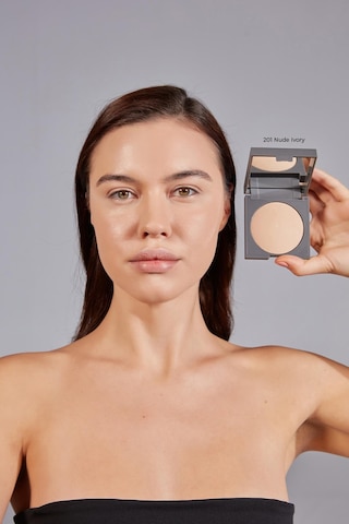 Alix Avien Mat Bitişli Sabitleyici Yoğun Kapatıcı Pudra Baked Powder 201 Nude Ivory 0