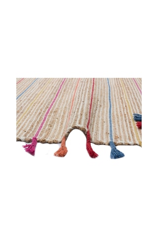 Eko Halı Juno Ech 05 Nat.Multy El Dokuma Naturel Jüt Hasır Halı - 80X300