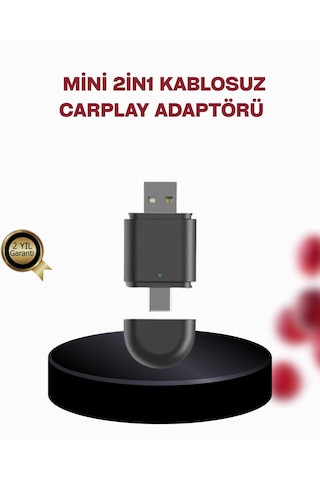 Zenvia Kablosuz Carplay Adaptörü Bluetooth 5.4 Ve Wi-fi 6 Teknolojili Tak & Çalıştır Dönüştürücü Znv2026