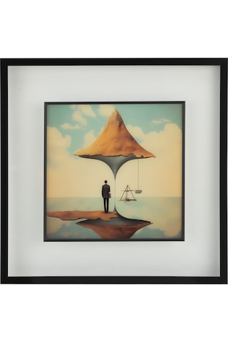 Aether Çerçeveli Cam Tablo 60x60 Cm