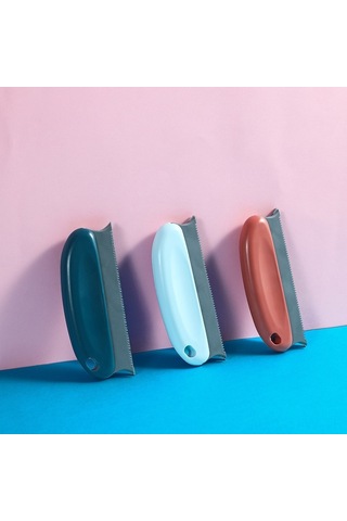 Tenfowee Ev İçi El İle Kedi Köpek Tüy Temizleyici - Koltuk Döşeme Tüylerini Topla, Mavi Renkli Tüy Alıcı Aleti Lacivert