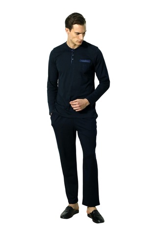 D's Damat 23003 Saten Biyeli Patlı 5'li Rob. Set Lacivert