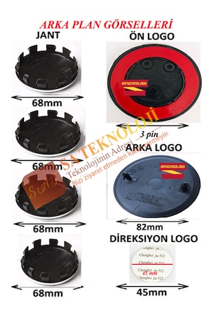 Bmw Uyumlu Logo Seti F44,f52,f82 Kasalara Fulsiyah-3pin-82mm