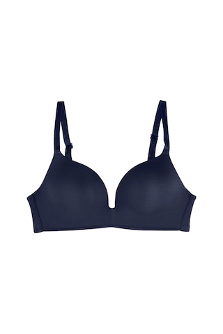 Mavi Fallsweet Hiçbir Tel Dikişsiz Sutyen Ab Fincan Push Up Sütyen Kadınlar İçin Rahat İç Giyim Mavi