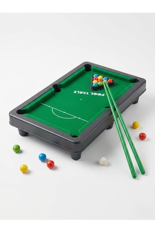 Mini Pool Bilardo Seti - 30 Cm Bilardo Masası Seti Eğitici Ve Eğlenceli Taşınabilir Masaüstü Oyunu