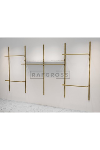 Mağaza Raf Sistemi, Askılık Sistemi, Butik, Mağaza Stand-245x200 Altın